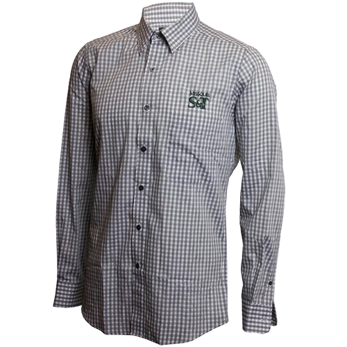 The S&T Store - Missouri S&T Green and White Plaid Button Down Shirt