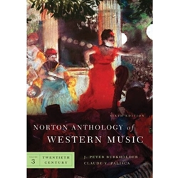 NORTON ANTHOLOGY OF WESTERN MUSIC VOL 3
